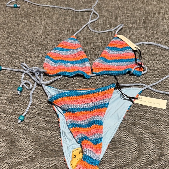 Lovers + Friends Multicolor Striped Bikini - Picture 1 of 6